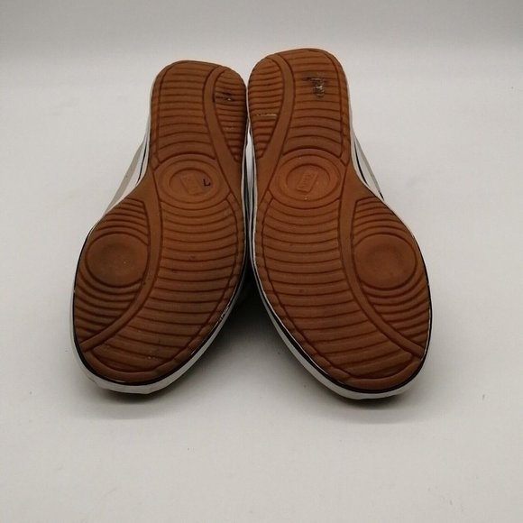 Keds Womens Sneakers Beige Leather Lace Up Walking Shoe Round‎ Toe Flat Heel 6.5 - Picture 5 of 11